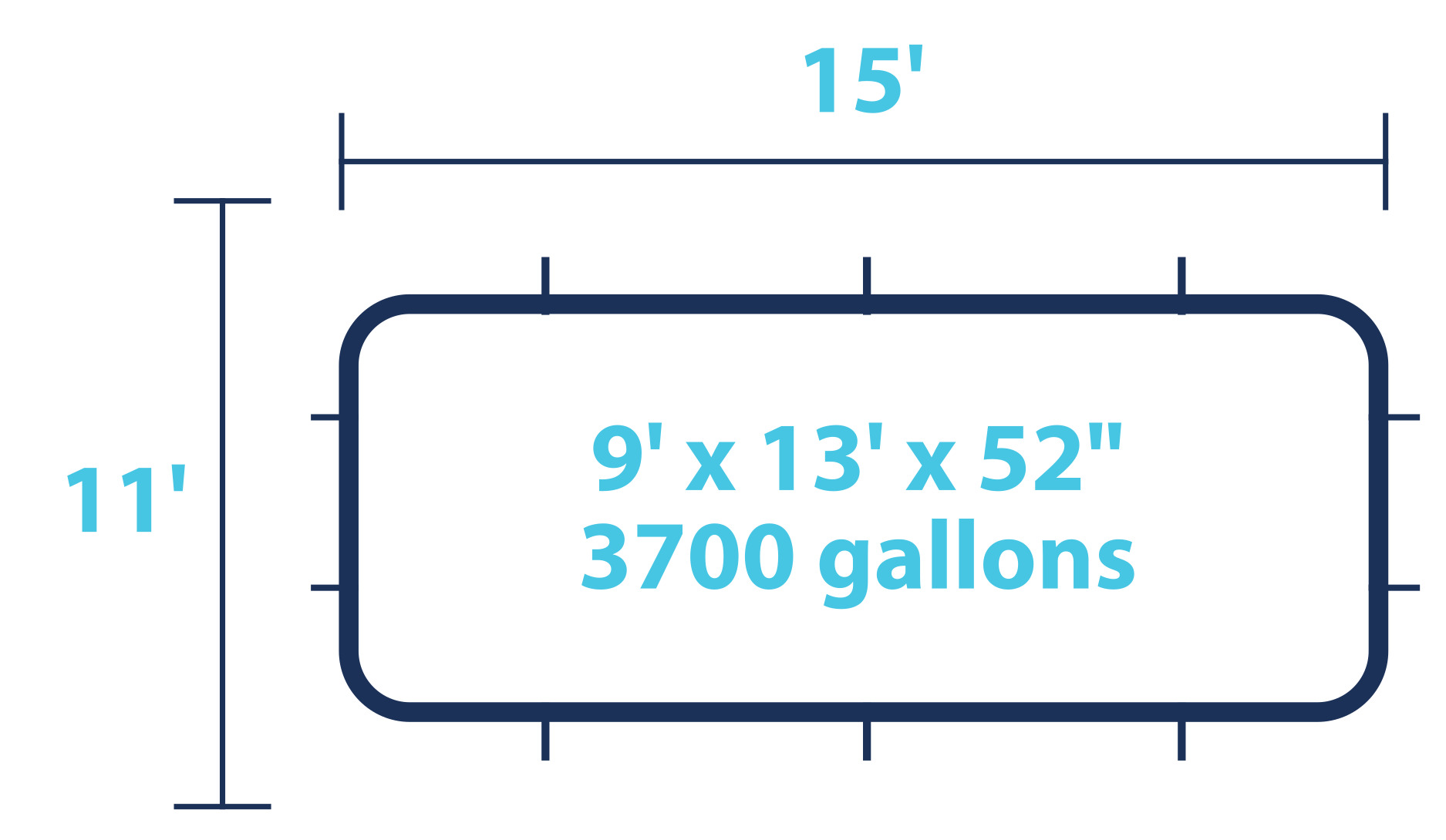 Kona Rectangle Pools